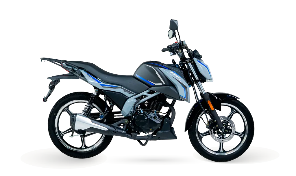 Shineray SHI 170 cinza e azul
